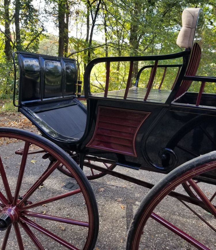 Restored antique 4 wheel carriage